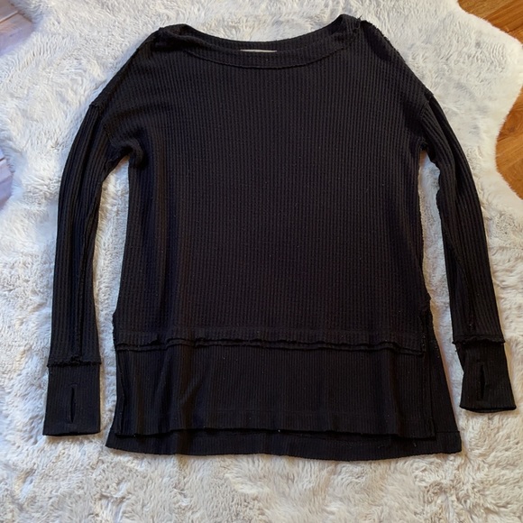 Free People | Black North Shore Thermal | S - Picture 11 of 16